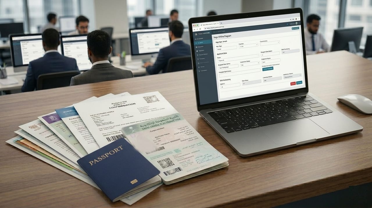 برنامج فيرجو أوفلاين — معالجة التأشيرات الإلكترونية السعودية آلياً